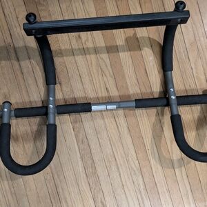 Black and Gray Pull-Up Bar